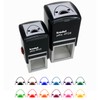 Peeking Shark Self-Inking Rubber Stamp Ink Stamper - 1-1/2 Inch