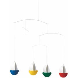 Sailfun Hanging Nursery Mobile - 24 Inches Plastic - Handmade in Denmark by Flensted