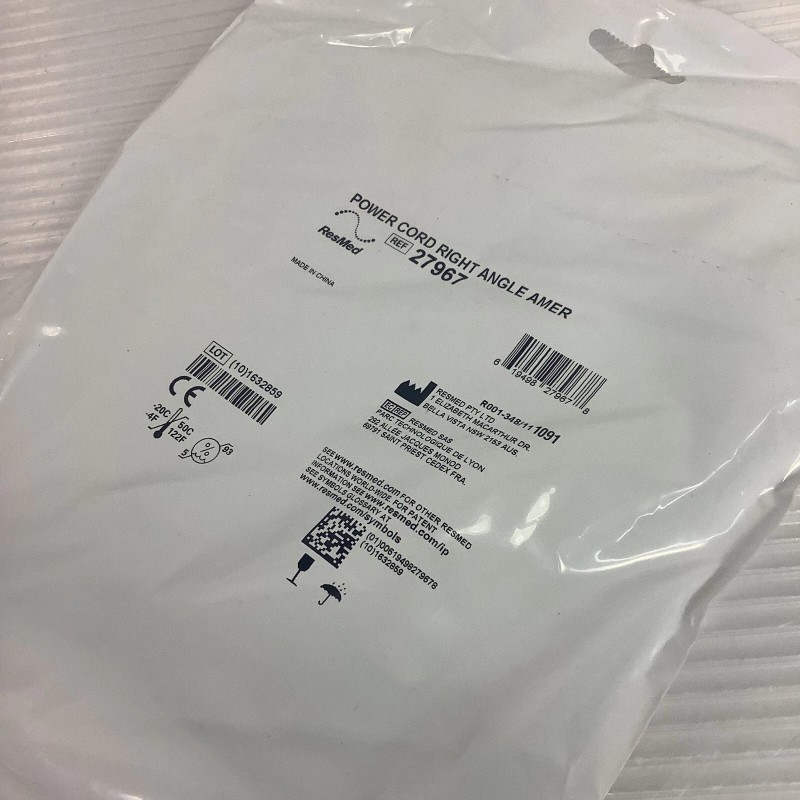 Resmed - Astral - Power Cord Right Angle AMER -