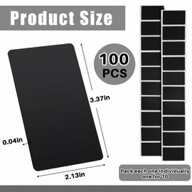 Xuhal 100 Pcs NFC Blank PVC Black Cards Chip 868 Bytes Memory Color Cards Digital Programmable NFC Business Card Digital Chip Cards, Compatible with NFC Enabled Smartphones Devices