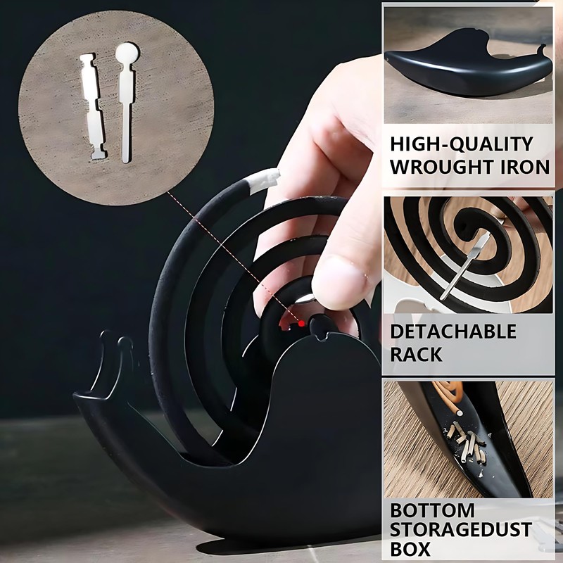 Accddio Incense Holder,Mosquito Coil Holder,Snail Incense Burner Holder,Mosquito Coil Burner