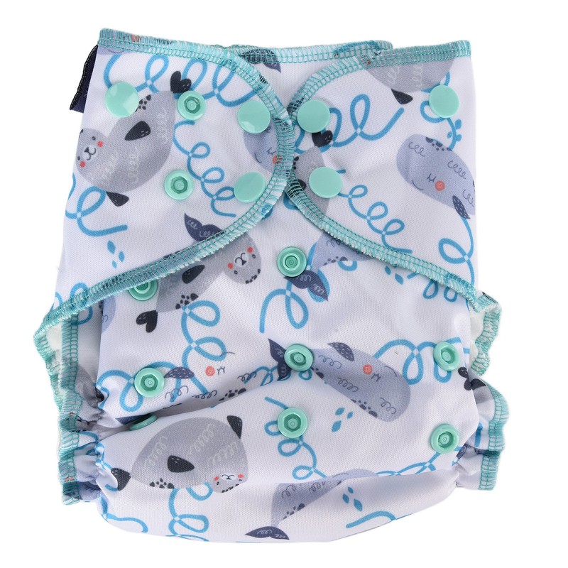 Newborn All in One Diaper Breathable Natural One Size Baby
