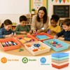 Defresit 12Pcs Letter Size Paper Trays for Classroom Flat Storage