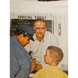 Print  - NORMAN ROCKWELL "THE RUNAWAY"  Post Cover Sept 20, 1958 8"x10"