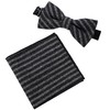 Wedding Style TC-0000 Bow Tie & Chief Set, grey |