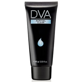 DVA, Acrylic Gel Colour Clear, Acrylic Gel for Nail Reconstruction, Lightweight and Modelable Gel, No Dripping, for Strong and Light Nails, Suitable for Damaged Nails, 60 g