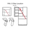 HDX FML-3 Premium Refrigerator Water Replacement Filter for LG LT700P