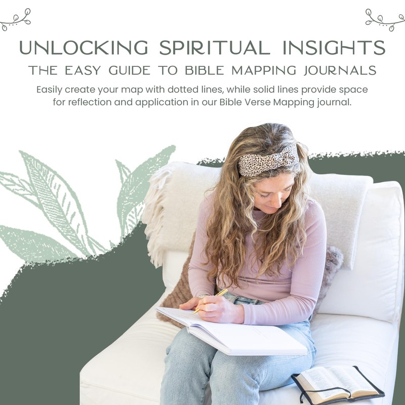 Graceful By Design Linen Bible Verse Mapping Journal - Premium