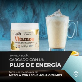 Vitamoo Calostro Bovino con Colágeno, Probióticos y Prebióticos, Sabor Vainilla – Para el Sistema Inmunológico, Digestión Óptima y Salud de la Piel – Suplemento Nutricional de Alta Calidad