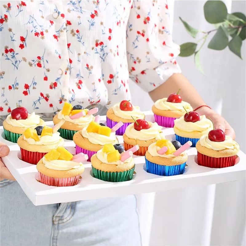 AIMALL 200 Pcs Premium Baking Cups, 2.95 Inch, Thick Aluminum