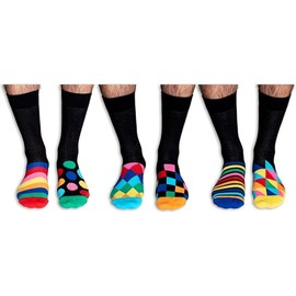 United Oddsocks The Sock Exchange - Box of 6 Mens Odd socks UK 6-11, EUR 39-46
