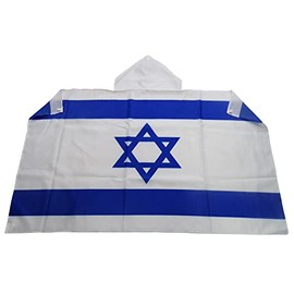 AZ FLAG - Israel Flag - 5ft x 3ft - Cape Israelian Flag 100% Polyester with Integrated Sleeves - High Quality - 80g