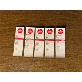 Kendall Rare Vintage Five Original Kendall Motor Oil Change Oil Door Jamb Stickers.