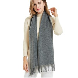 Novawo Wool Scarf Winter Soft Warm Scarves for Men Women