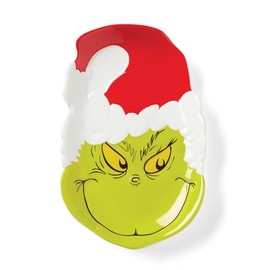 Lenox 894168 Merry Grinchmas - Plato de caramelo para Navidad y día festivo