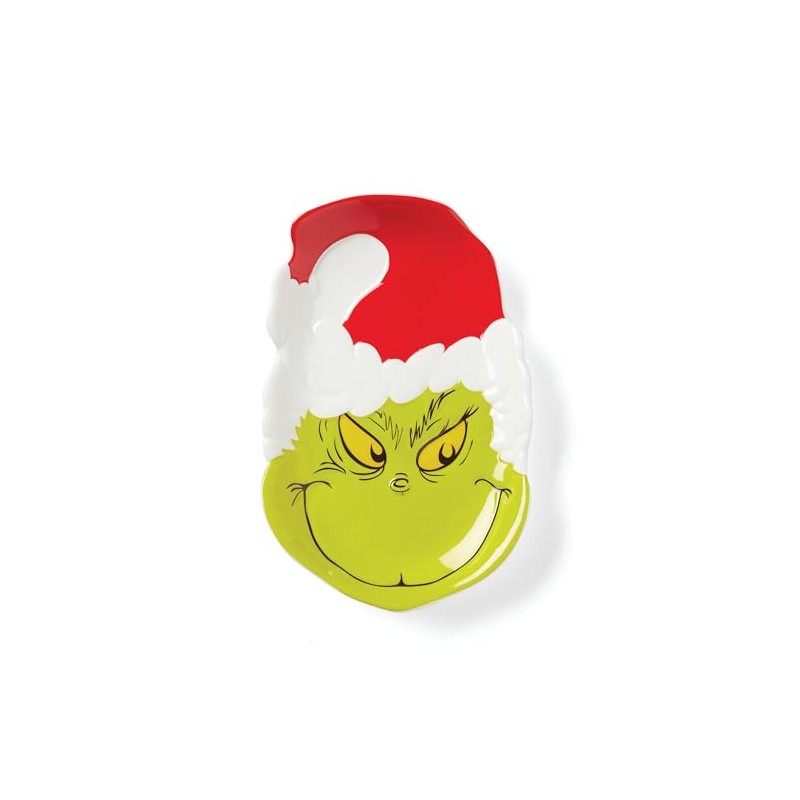 Lenox 894168 Merry Grinchmas - Plato de caramelo para Navidad