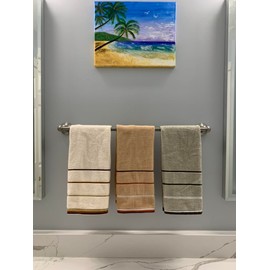 Thirsty Bee Luxury 100% Cotton Towel Set (Pack of 3)