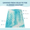 2 Inch 5-Zone Queen Memory Foam Mattress Topper, Cooling Gel