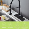 UFURMATE Tap Plate, Black Stainless Steel Hole Cover Deck Plate