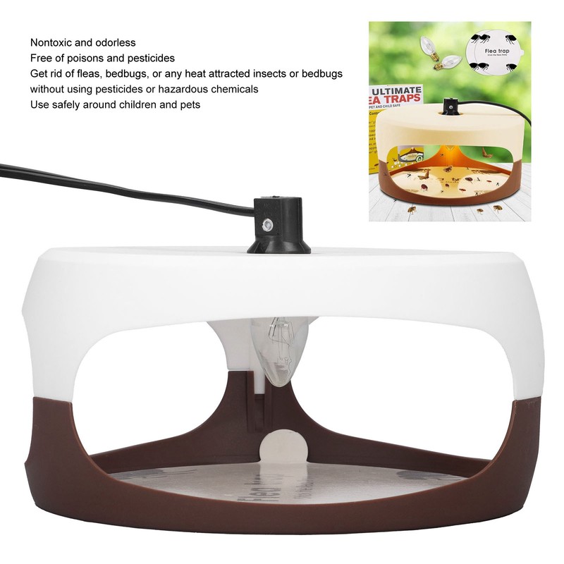 LED Mini Electric Flea Catcher Plastic Safe Practical Electric Insect