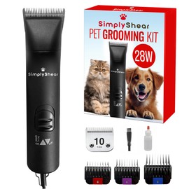 SIMPLYSHEAR Premium Dog Clippers for Grooming, High-Performance 2-Speed Corded Shears, Quiet and Reliable Grooming Kit for Dogs and Cats, SS100
