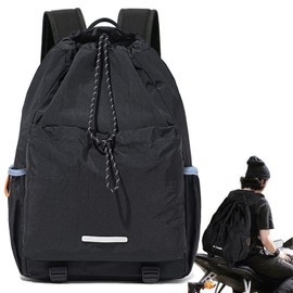 DBYANAN Welding Helmet Bag, Waterproof Motorcycle Backpack for Men, Large Capacity Helmet Cover, Lightweight Drawstring Bag for Equestrian Dirt Bike Riding Motorcycle Accessories