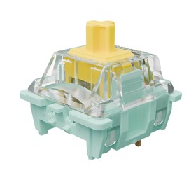Gateron Jade 3.0 Double-Stage Spring Yellow Switches,3-Pin 55gf Linear/Pre Lubed for Mechanical Keyboard（Yellow,108pcs）