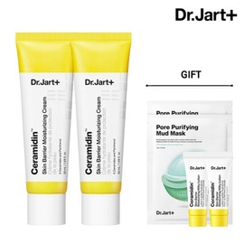 Dr. Jart Ceramidin Cream 50ml x 2 (+ Milky Lotion 7ml x 2 + Mask Pack 2 Sheets), None / 세라마이딘 크림 50mlx2(+밀키 로션 7mlx2+마스크 팩 2매), 없음