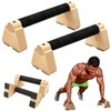 Parallettes Bars - Wooden Calisthenics Equipment for Handstand Training, Push