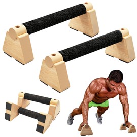 Parallettes Bars - Wooden Calisthenics Equipment for Handstand Training, Push Up Bars & Calisthenics Bar - Handstand Bars and Pushup Handles for Men