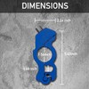 Blue Heavy Duty Motorcycle Brake Lock - Anti Theft Handlebar