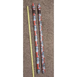 Lot of 2 Sears FOIL TRIM A HOME CHRISTMAS WRAPPING PAPER SANTA PRINT 35 Sq Ft