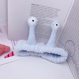 Poemtian Face Wash Headband Spa Headband for Women Snail Skincare Headband Cute Animal Head Hoop Cartoon Fluffy Headband