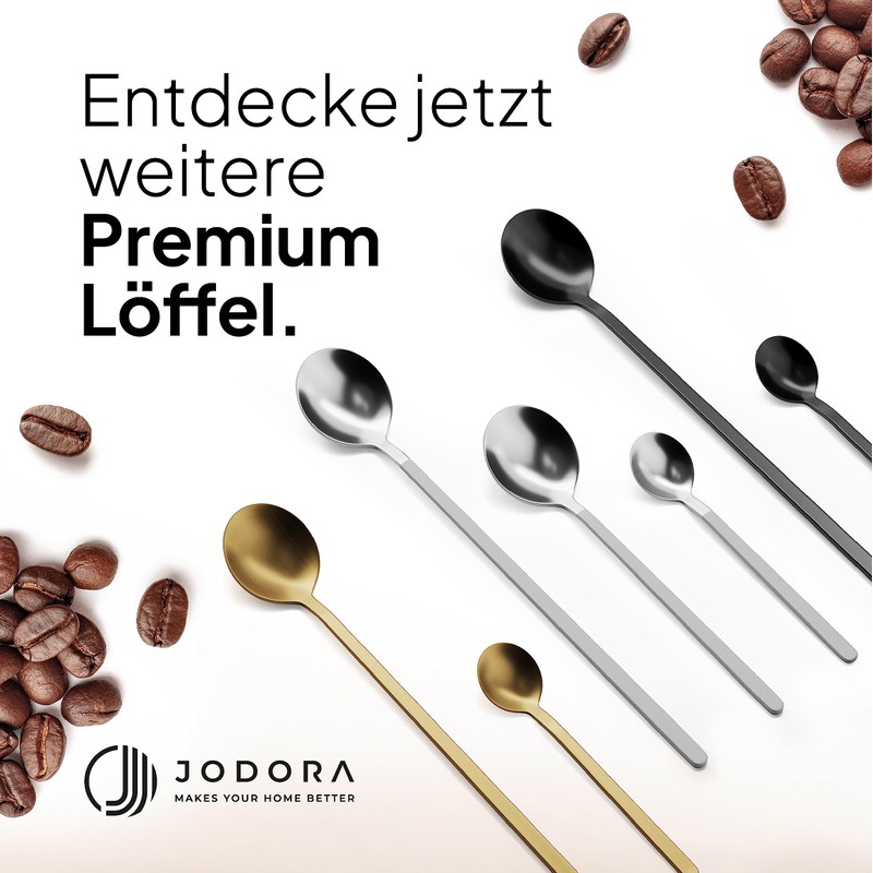 JODORA Design Latte Macchiato Spoon 19 cm - 6 Long