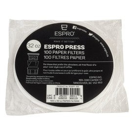 ESPRO 100 Count Coffee Paper Filters Coffee French Press, P3/P5/P6/P7, 32 Ounce