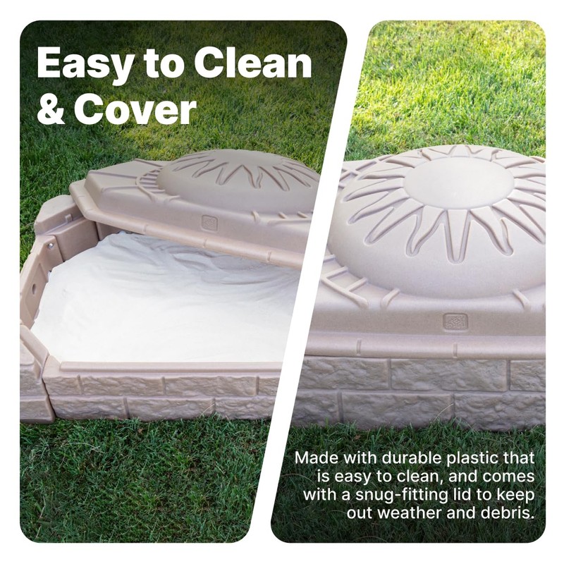 Step2 Naturally Playful Sandbox II, Kids Sand Activity Sensory Play