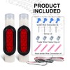 WUSHIXAN 2Pcs Boat Trailer Guide on Post Pipe Light Set,