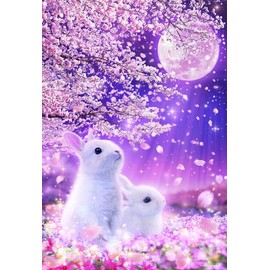 Beverly M81-614 1000 Micropiece Jigsaw Puzzle, Rabbit Waiting for Love, 10.2 x 15.0 inches (26 x 38 cm), Pink
