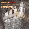 KAFENDA No-Drilling Shower Caddy Suction Cup Bathroom Storage Removable Waterproof