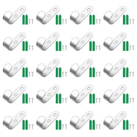 elthmpr 20 Stück Planenhaken Netzhaken, 50x13x2,5mm, Abspannhaken für Anhänger Plane, Robuste Befestigungshaken für PKW Anhänger Zubehör, Anhänger Planenbügel