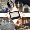 XXBSAZ 2 Pack 200W LED Flood Lights Outdoor, 25,000LM Plug-in