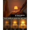 UMEXUS 9.8'' Small Cordless Table Lamp, 5200mAh Battery Operated Touch