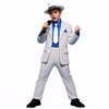 BAURGHOP Kids Dance Star Costume for Boys 80s 90s Hop