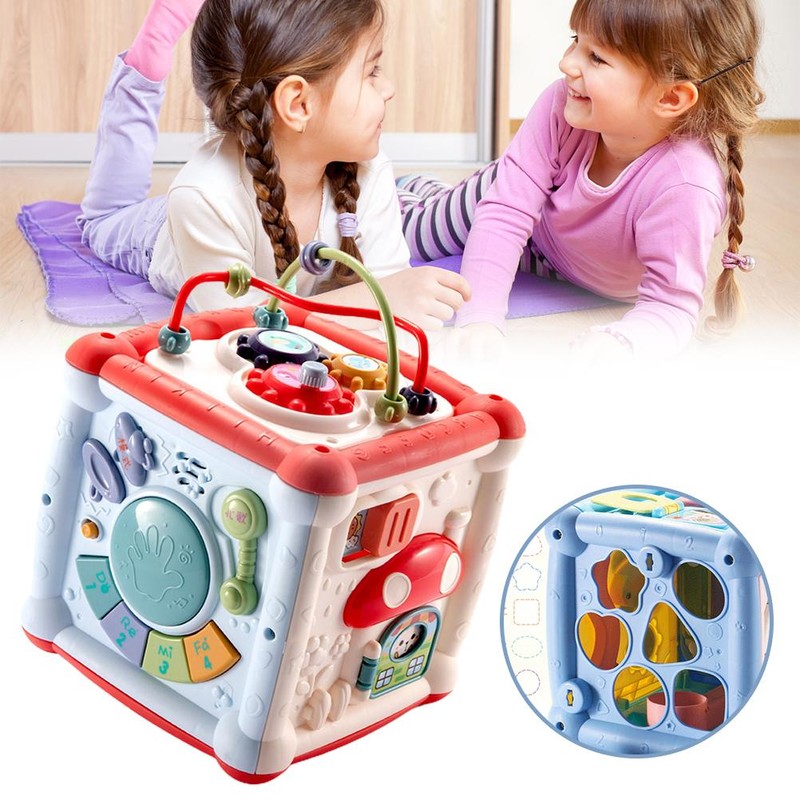 Sorter Toys Hexahedron Shaped Building Blocks and Sorting Toy Early