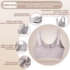 CYTMTZGA Mastectomy Bra Front Closure Seamless Denture Bra with Prosthesis