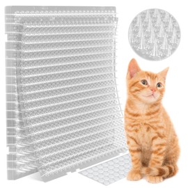 Petfolio 12 Pack Scat Mat for Cats - 16 x 13 Inch Cat Spike Mat with 1 Inch Spike is A Perfect Pet Training Mat Device for Cat Repellent Indoor & Outdoor to Deter Cats & Other Animals for All Seasons