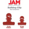 JAM Paper - Clips de bulldog, Rojo, Small (22mm)