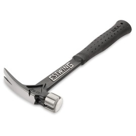 ESTWING Ultra Series Hammer - 15 oz Short Handle Rip Claw Framing Hammer with Smooth Face & Shock Reduction Grip - EB-15SR