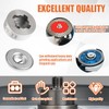 JAMHER 5/8''-11 Thread Adapter with 2Pcs 5/8''-11 Flange Lock Nut