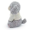 JamieCare 10'' Plush Dog Stuffed Animal with Knitted Sweater, Gray